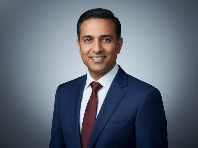 Professional business headshot with studio-quality lighting and enhancement